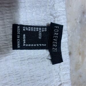 White Lacey cropped top size small